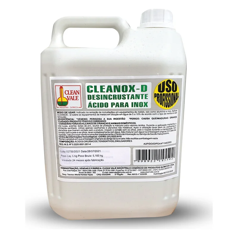Cleanox D Desincrustante Ácido para Inox